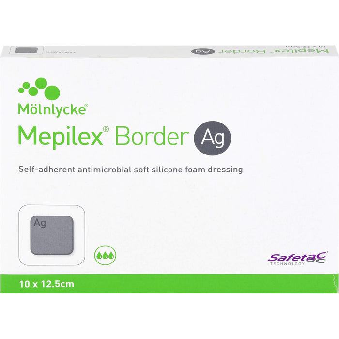 Mepilex Border Ag Schaumverb.10x12,5 cm steril, 5 St VER