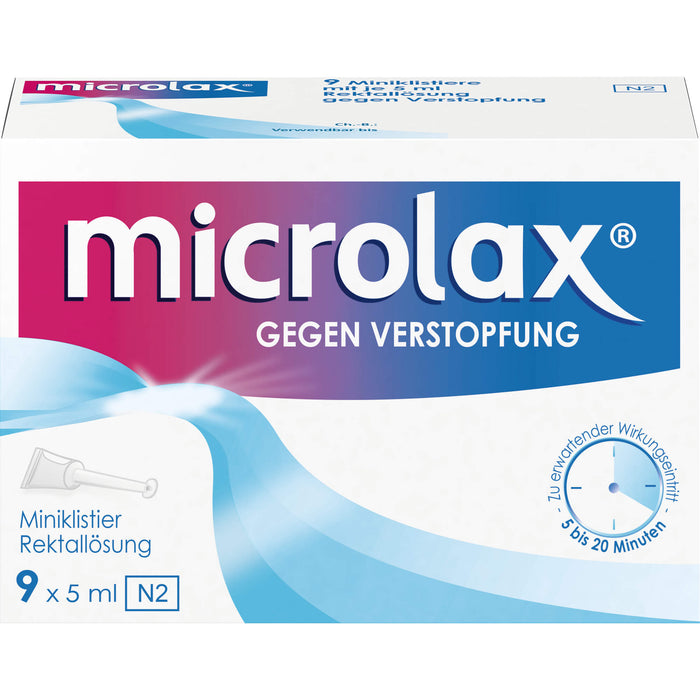 microlax Miniklistier Rektallösung Reimport Orifarm, 9 pc Lavements