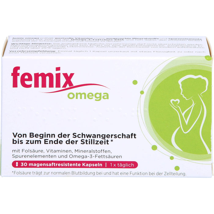 Femix Omega Kapseln Schwangerschaft & Stillzeit, 30 pc Capsules