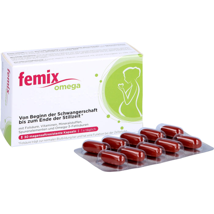 Femix Omega Kapseln Schwangerschaft & Stillzeit, 30 pcs. Capsules