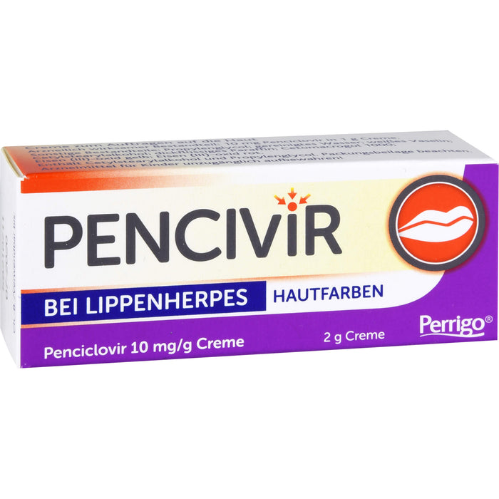 Pencivir hautfarben Creme bei Lippenherpes, 2 g Cream