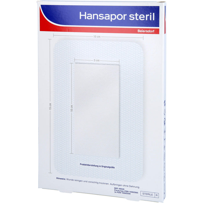 Hansapor steriler Wundverband für postoperative Wunden 10 x 15 cm 25Stk, 1 pcs. dressing