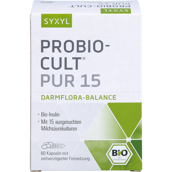 SYXYL Probio-Cult pur 15 Darmflora-Balance Kapseln, 60 pc Capsules