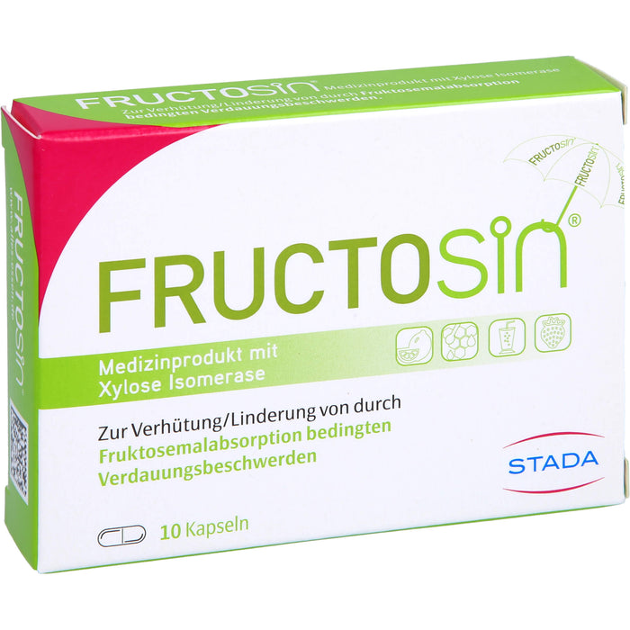 FRUCTOSiN Kapseln zur Linderung von durch Fruktosemalabsorption bedingten Verdauungsbeschwerden, 10 pc Capsules