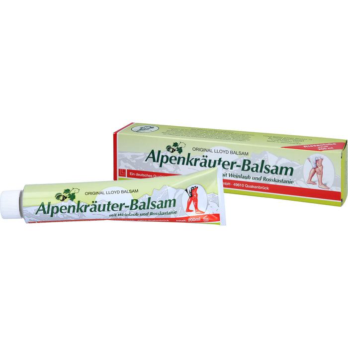 Alpenkräuter Balsam m. Weinlaub+Rosskastanie LLOYD, 200 ml BAL