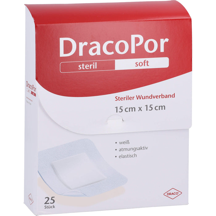 DRACOPOR Wundverband 15x15 cm steril, 25 St PFL