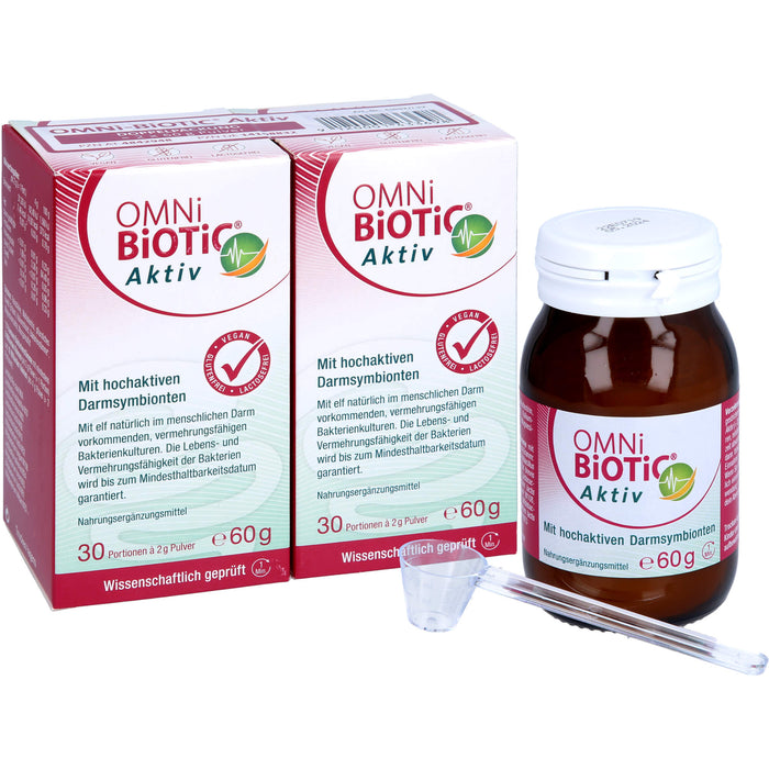 OMNi-BiOTiC Aktiv Pulver mit hochaktiven Darmsymbionten, 120 g Pulver