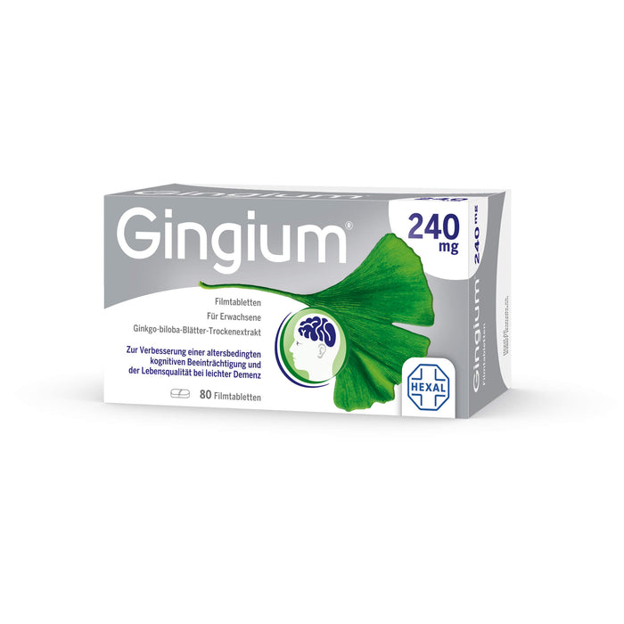 Gingium 240 mg Filmtabletten, 80 pc Tablettes