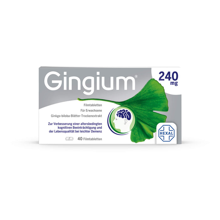 Gingium 240 mg Filmtabletten, 40 pcs. Tablets