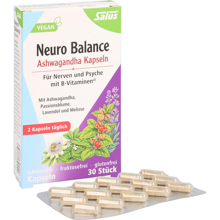 Salus Neuro Balance Ashwagandha Kapseln, 30 St. Kapseln