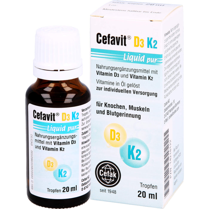 Cefavit D3 K2 Liquid pur, 20 ml TEI