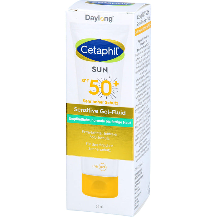 Cetaphil sun Daylong 50+ Sensitive Gel-Fluid Gesicht, 50 ml Gel