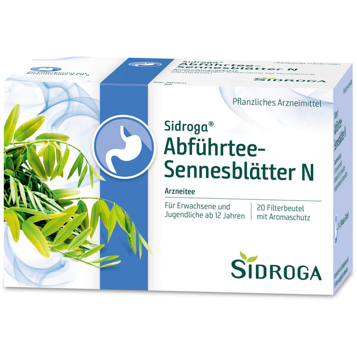 Sidroga Abführtee-Sennesblätter N Arzneitee Beutel, 20 pcs. Filter bag