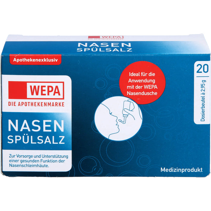 WEPA Nasenspülsalz Dosierbeutel, 20 pcs. Sachets