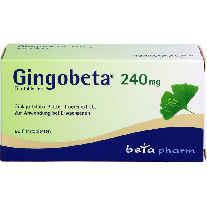 Gingobeta 240mg Filmtabl, 50 St FTA