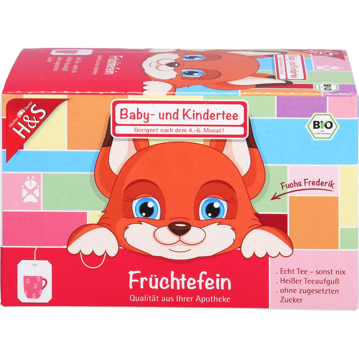 H&S Früchtefein Baby- und Kindertee, 20 pc Sac filtrant