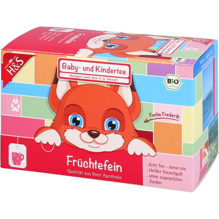 H&S Früchtefein Baby- und Kindertee, 20 pc Sac filtrant