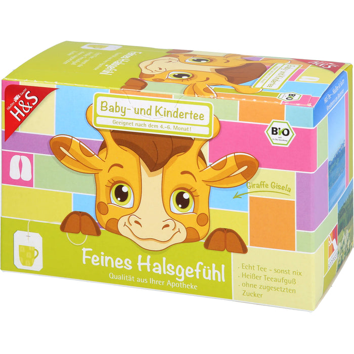 H&S Feines Halsgefühl (Bio Baby- und Kindertee), 20X1.5 g FBE