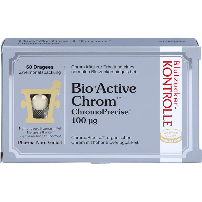 Pharma Nord BioActive Chrom 100 Mikrogramm Dragees, 60 pcs. Tablets