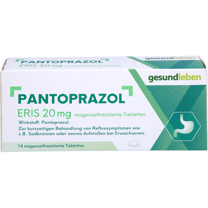 gesundleben Pantoprazol Eris 20 mg Tabletten bei Sodbrennen, 14 pc Tablettes