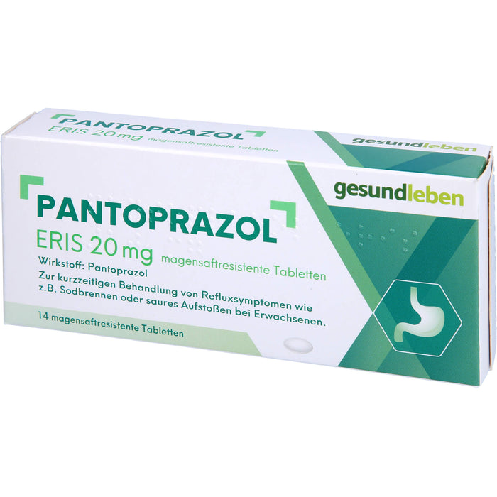 gesundleben Pantoprazol Eris 20 mg Tabletten bei Sodbrennen, 14 pc Tablettes