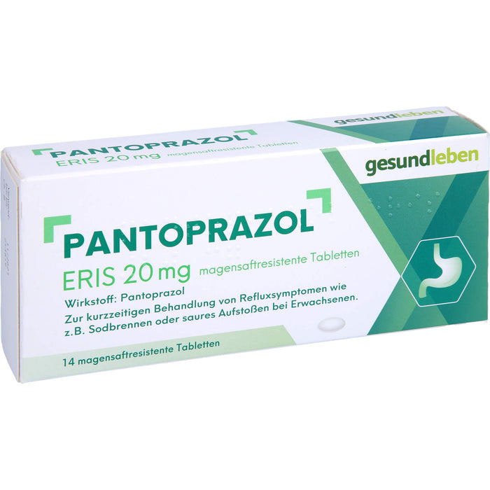 gesundleben Pantoprazol Eris 20 mg Tabletten bei Sodbrennen, 14 pcs. Tablets