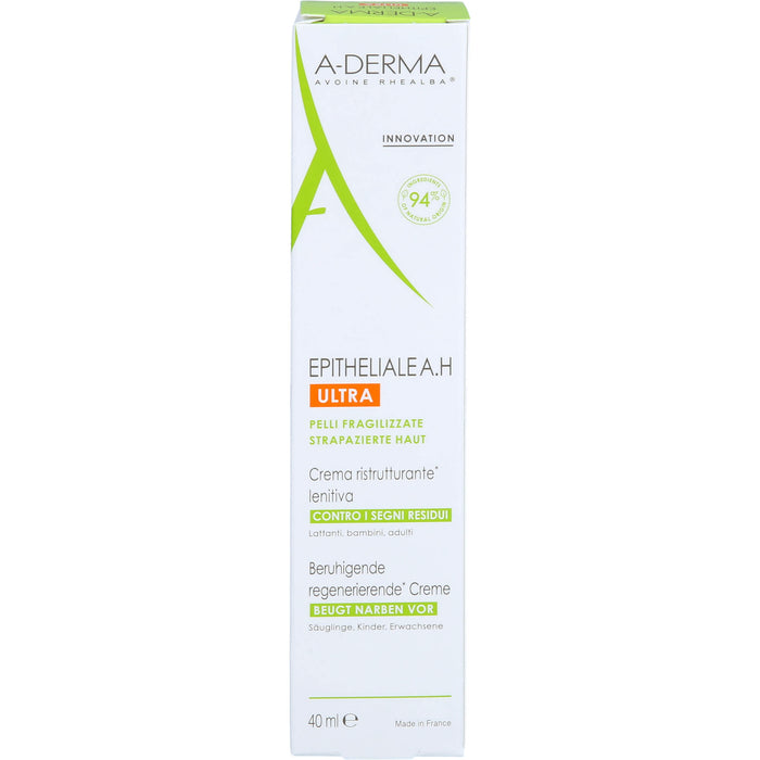 A-DERMA Epitheliale A.H Ultra beruhigende regenerierende Creme, 40 ml Crème