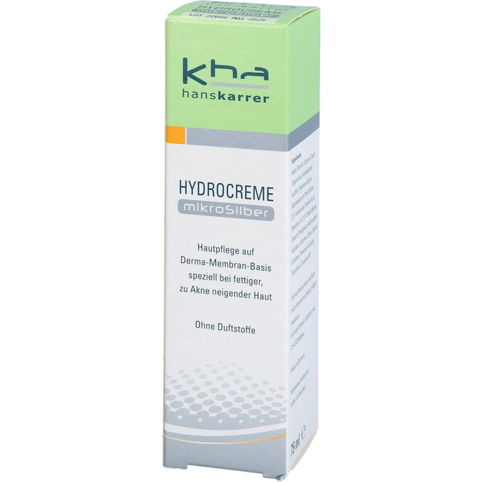 Hans Karrer Hydrocreme Mikrosilber bei normaler bis fettiger Haut, 75 ml Crème