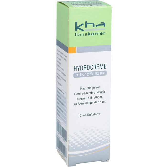 Hans Karrer Hydrocreme Mikrosilber bei normaler bis fettiger Haut, 75 ml Cream