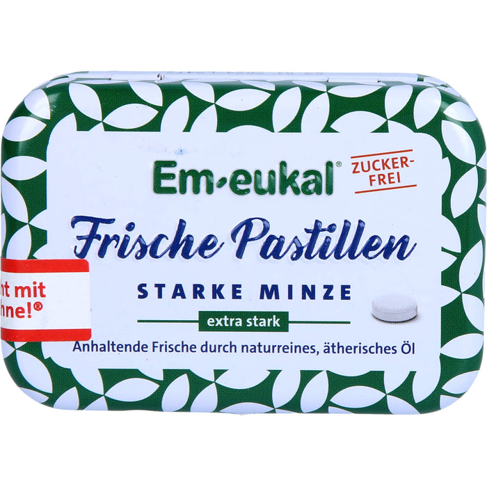 Em-eukal Frische Pastillen starke Minze zuckerfrei, 20 g Pastillen