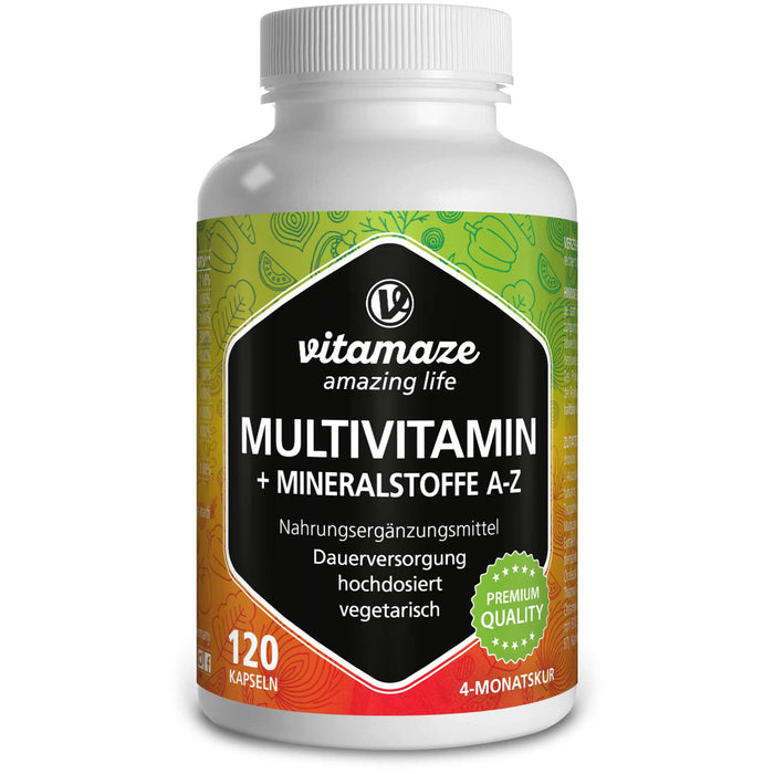 Multivitamin Kapseln hochdosiert, 120 St KAP