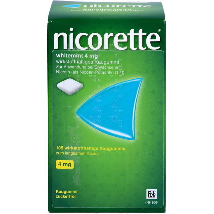 nicorette whitemint 4 mg Kaugummi Reimport Kohlpharma, 105 pcs. Chewing gum