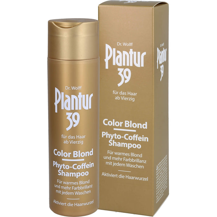 Plantur 39 Color Blond Phyto-Coffein-Shampoo, 250 ml Shampoing