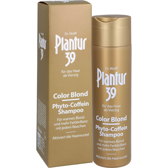 Plantur 39 Color Blond Phyto-Coffein-Shampoo, 250 ml Shampoing