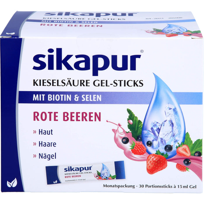 sikapur Kieselsäure Gel-Sticks Rote Beeren, 30 St