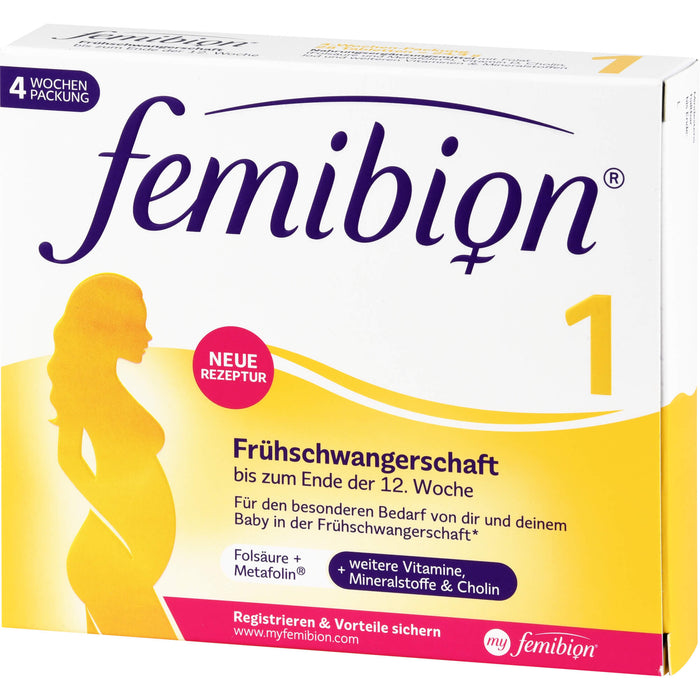 Femibion 1 Frühschwangerschaft Tabletten, 28 pc Tablettes