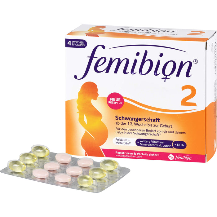 Femibion 2 Schwangerschaft Tabletten und Kapseln, 56 pc Tablettes