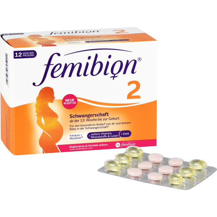 Femibion 2 Schwangerschaft Tabletten und Kapseln, 84 pcs. Tablets