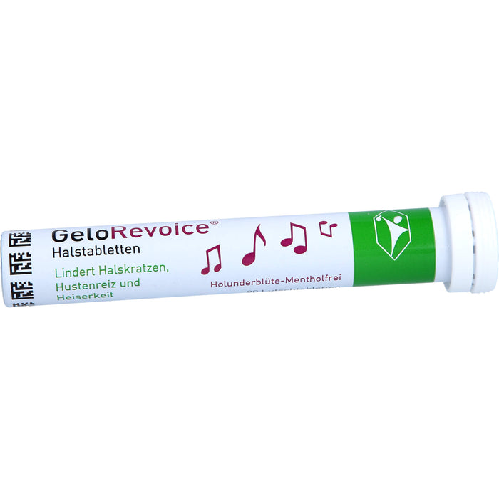 GeloRevoice Halstabletten Holunderblüte-Mentholfrei, 20 St. Tabletten