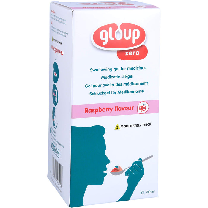 GLOUP ZERO Medikamenteneinnahme Gel Himbeere, 500 ml GEL