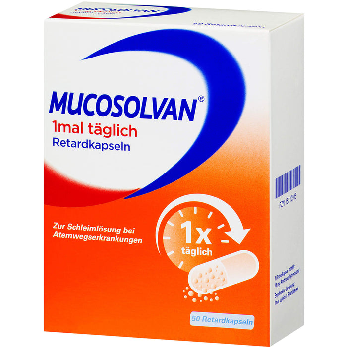 MUCOSOLVAN 1mal täglich Retardkapseln, 50 St. Kapseln