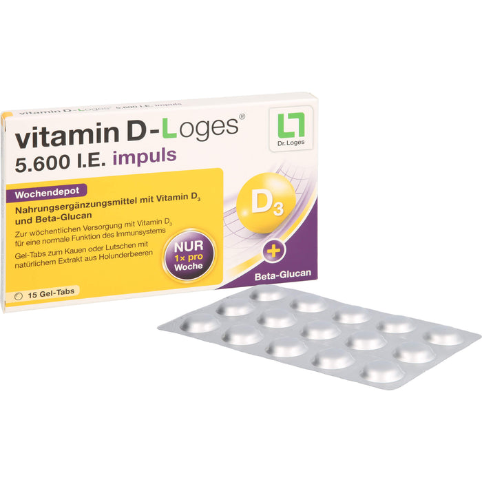 vitamin D-Loges 5,600 I.E. impuls Wochendepot, 15 St KTA