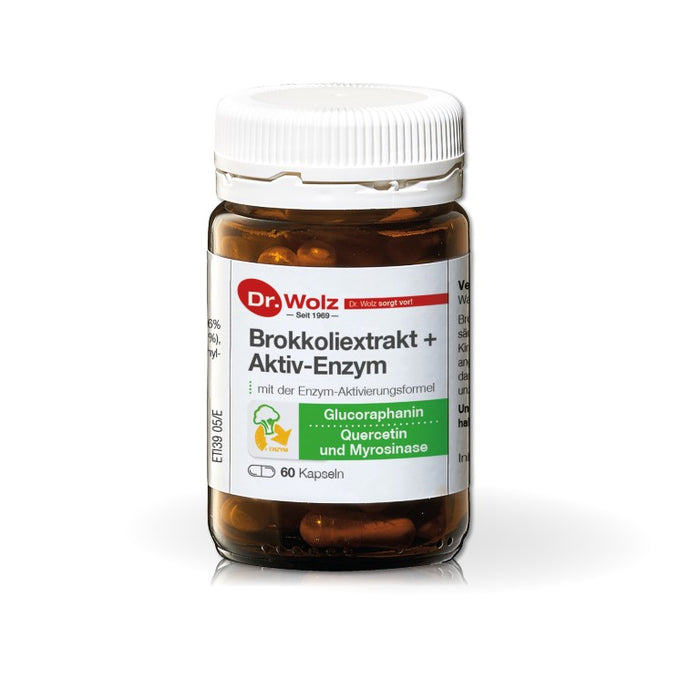 Dr. Wolz Brokkoliextrakt + Aktiv-Enzym Kapseln, 60 pcs. Capsules