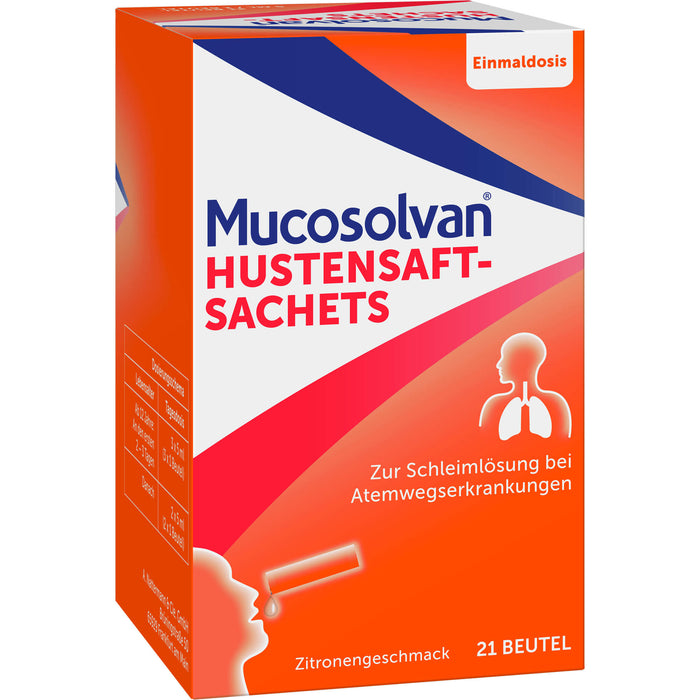 MUCOSOLVAN Hustensaft-Sachets, 21 St. Beutel