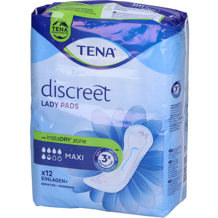 TENA Lady Discreet Maxi Night Inkontinenz Einlagen, 12 pc Bandage