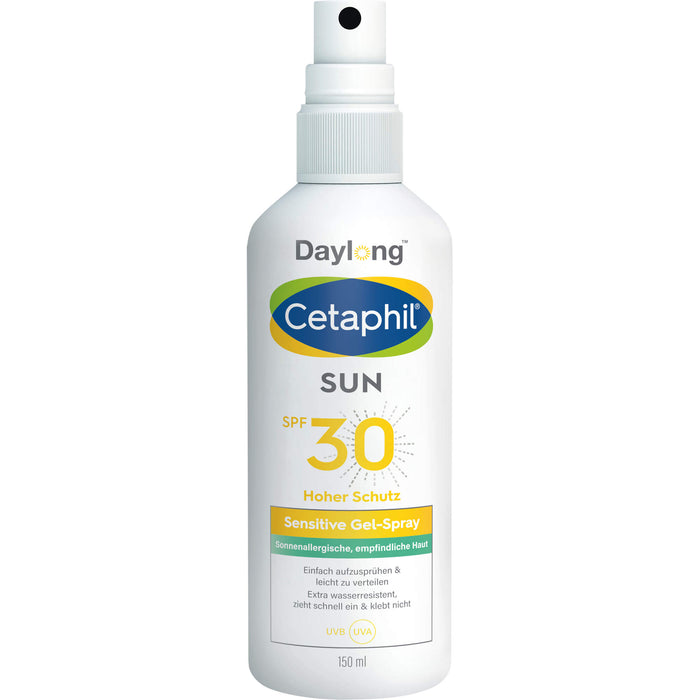 CETAPHIL SUN Sensitive Gel-Spray SPF 30 extra-leichter, fettfreier Sonnenschutz, 150 ml Solution