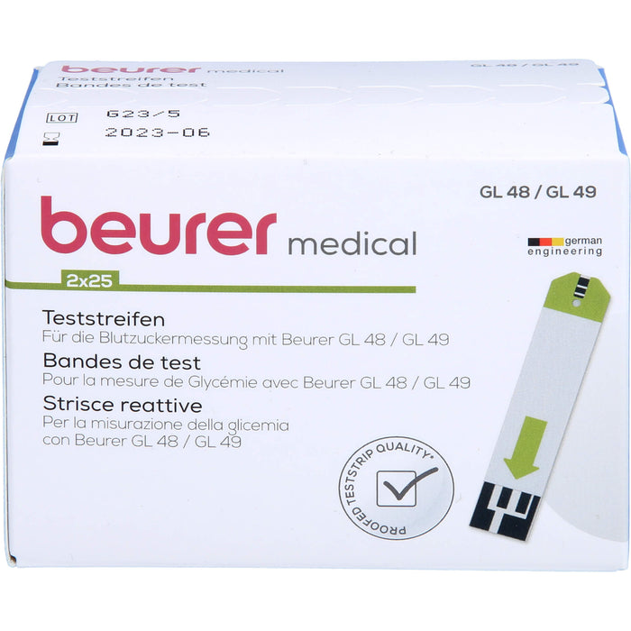 Beurer GL 48/49 Teststreifen, 50 St TTR