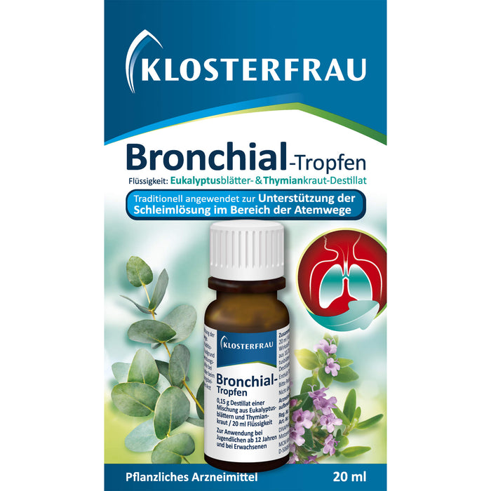 KLOSTERFRAU Bronchial-Tropfen zur Unterstützung der Schleimlösung im Bereich der Atemwege, 20 ml Solution