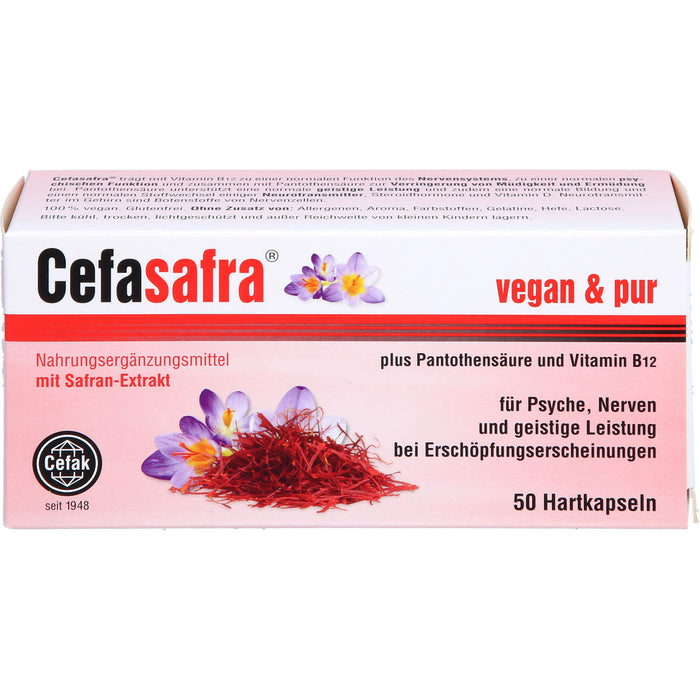 Cefasafra Kapseln für Psyche, Nerven und geistige Leistung, 50 pcs. Capsules