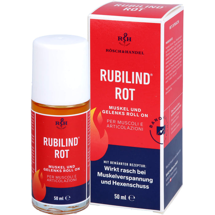 RUBILIND Rot Muskel und Gelenks Roll On, 50 ml XPK